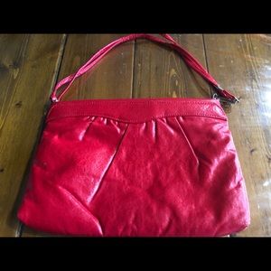 Bold Red Soft Leather Shoulder Strap